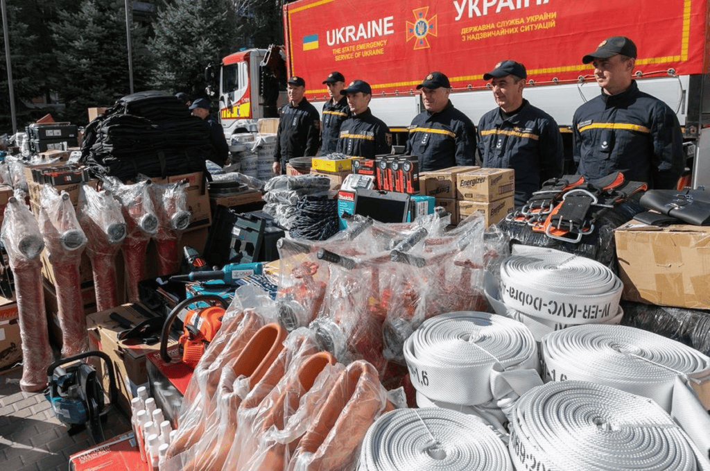 Декілька підрозділів ДСНС у Запорізькій області отримали обладнання від міжнародних партнерів