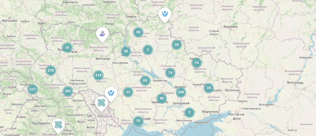 Гуманітарна допомога в Запоріжжі: для отримувачів запустили інтерактивну мапу