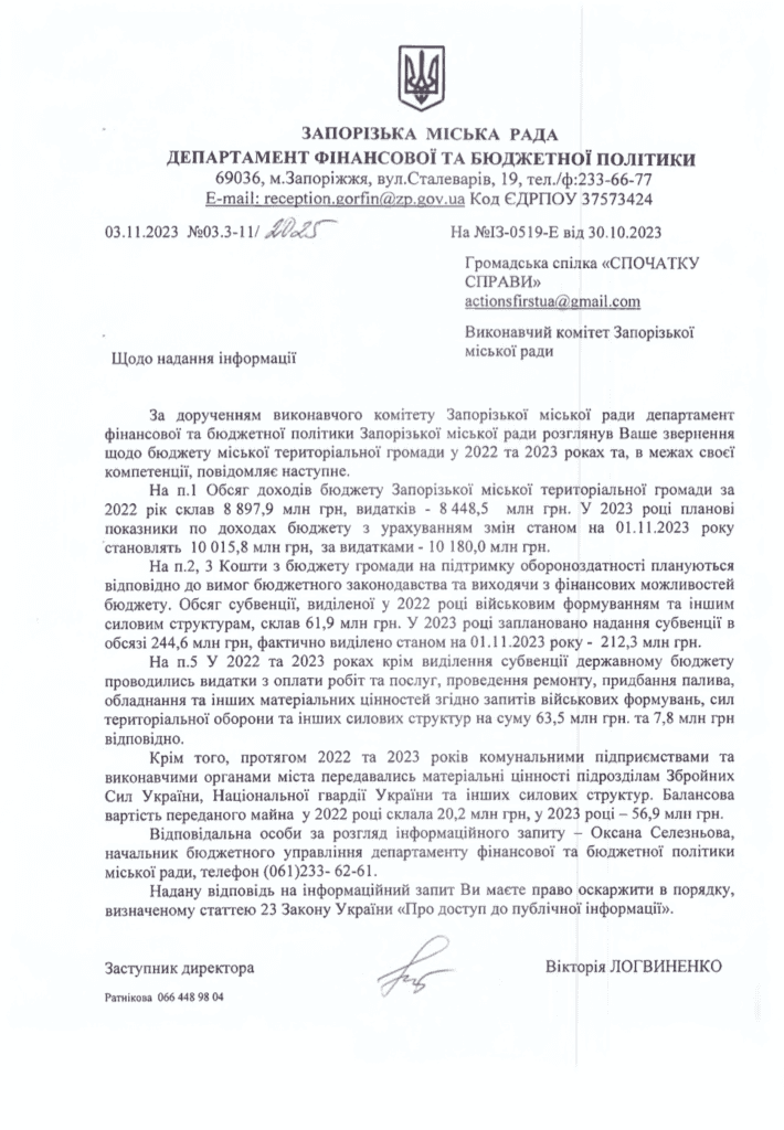 Скільки коштів виділило Запоріжжя на оборону: рейтинг 40 міст