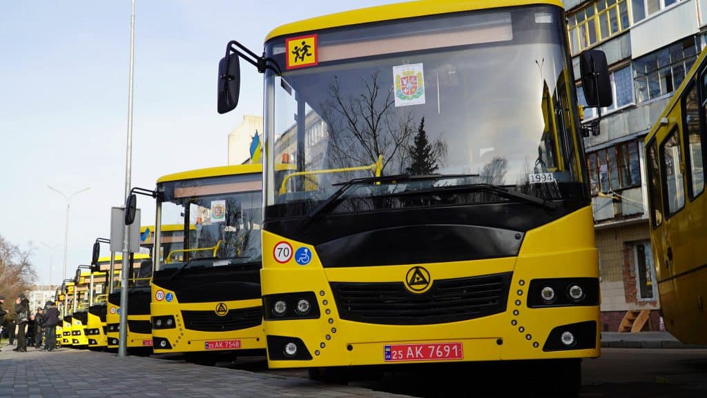 Запорізька область отримала майже 80 млн грн субвенції на придбання шкільних автобусів
