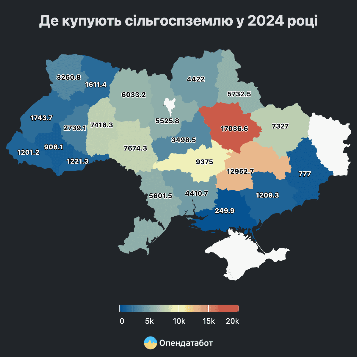 У Запорізькій області за три роки продали понад 12 тисяч гектарів сільгоспземлі