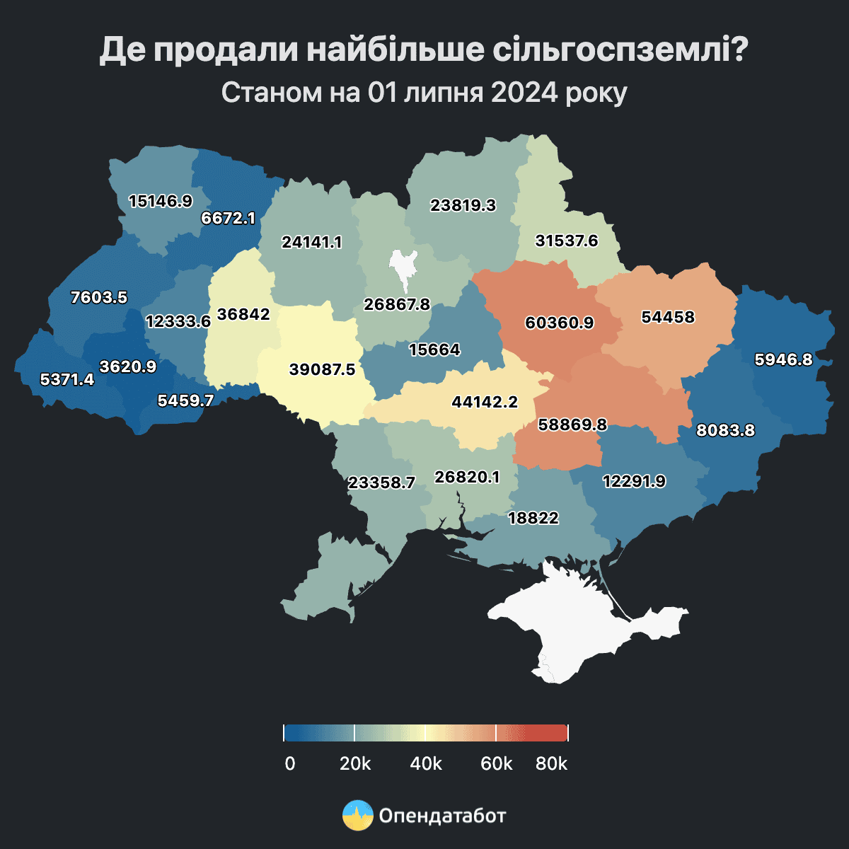 У Запорізькій області за три роки продали понад 12 тисяч гектарів сільгоспземлі