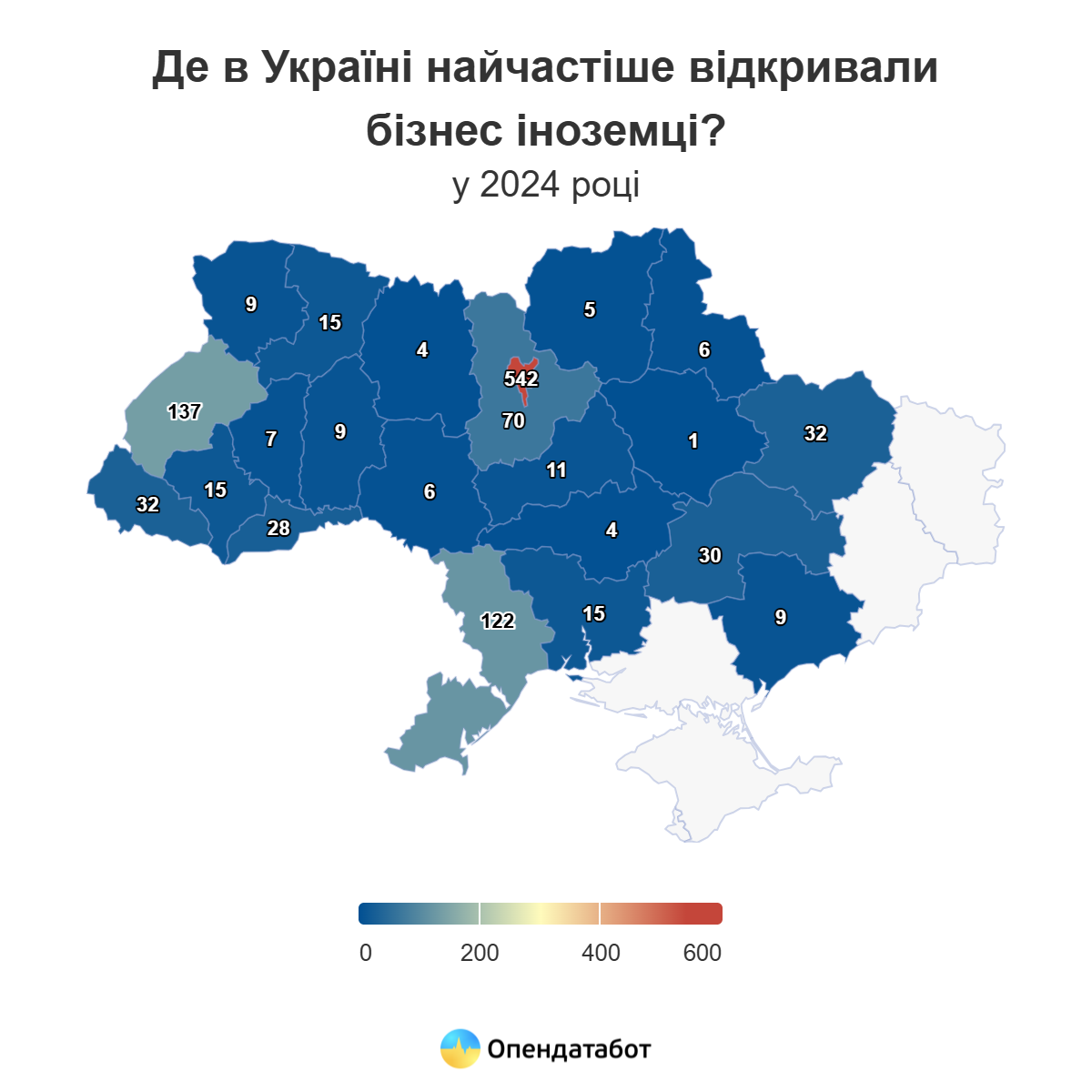 Іноземці відкрили 9 нових компаній у Запоріжжі за 2024 рік