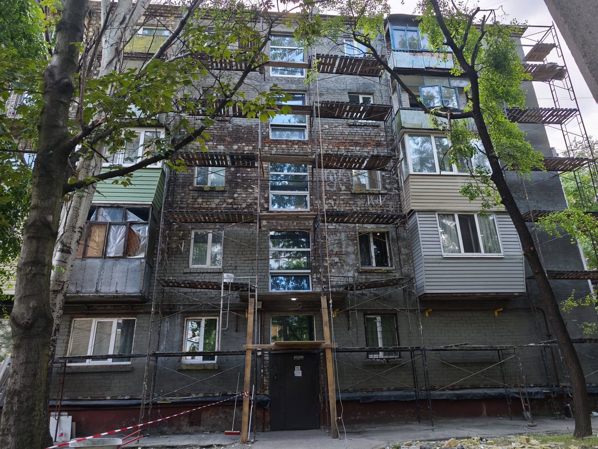 Перший етап – виконано: як Запоріжжі вдруге відновлюють будинок на вул. Скіфській