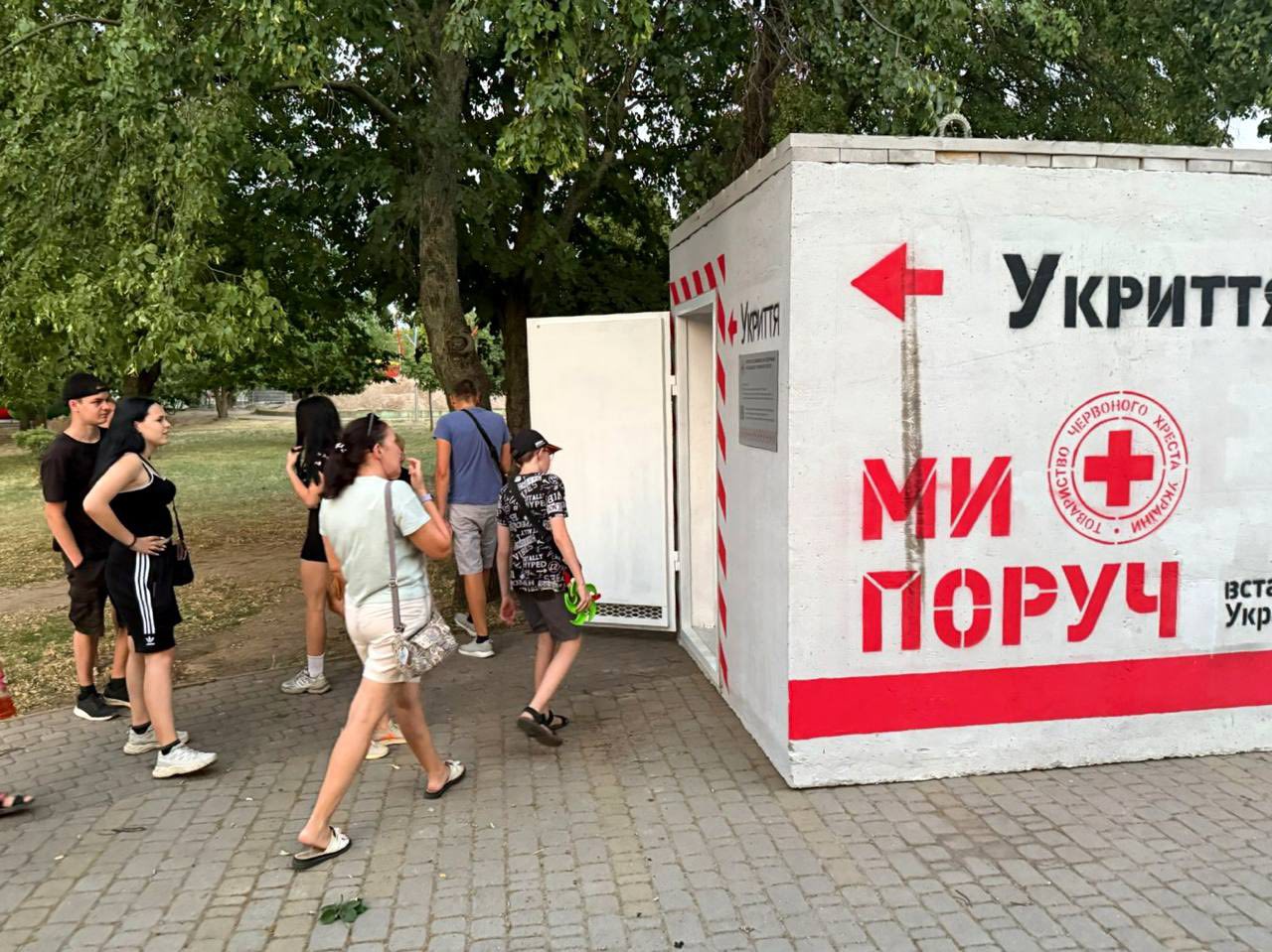 У Хортицькому районі встановили нове модульне укриття. ФОТО