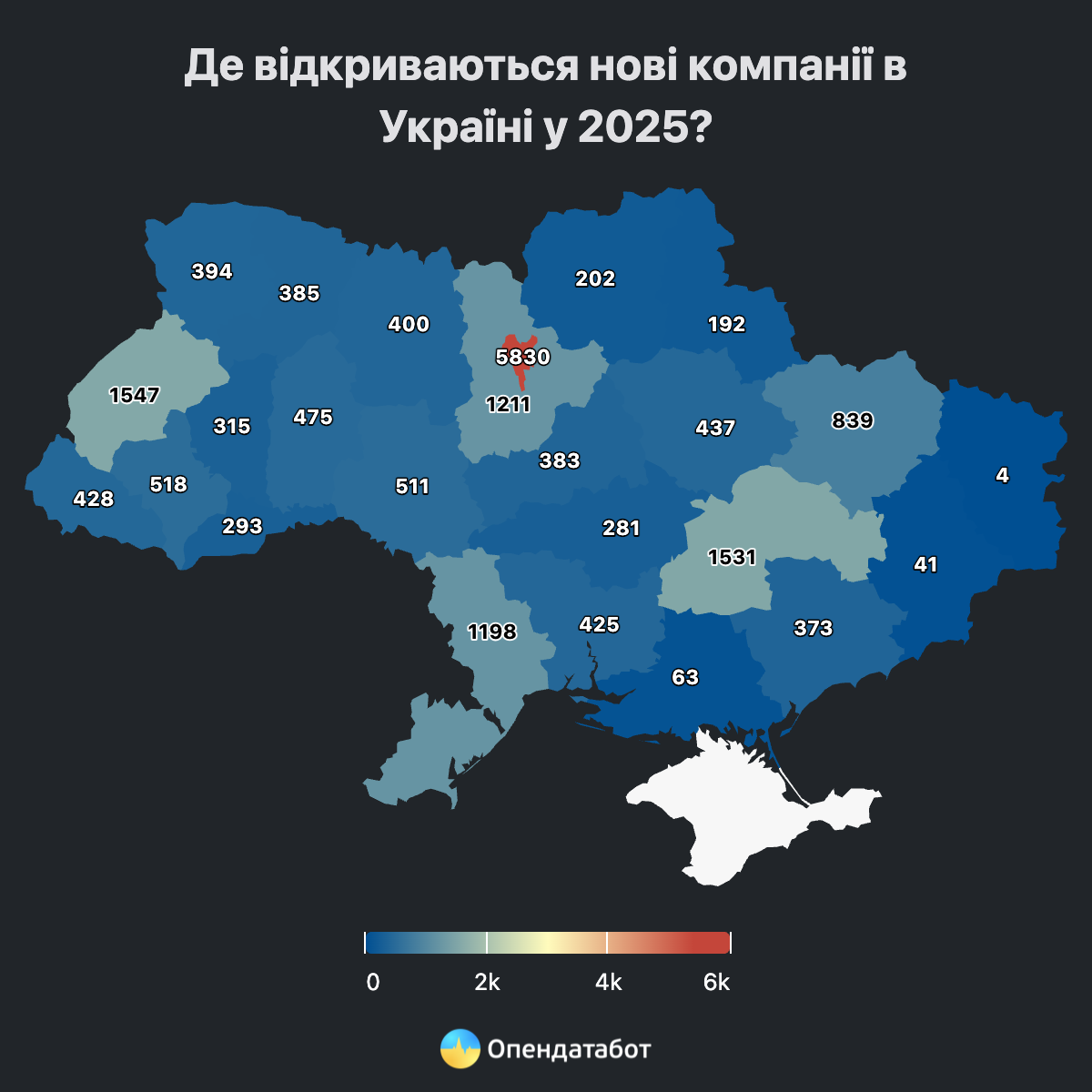 У Запорізькій області за пів року зареєстрували понад 370 нових компаній