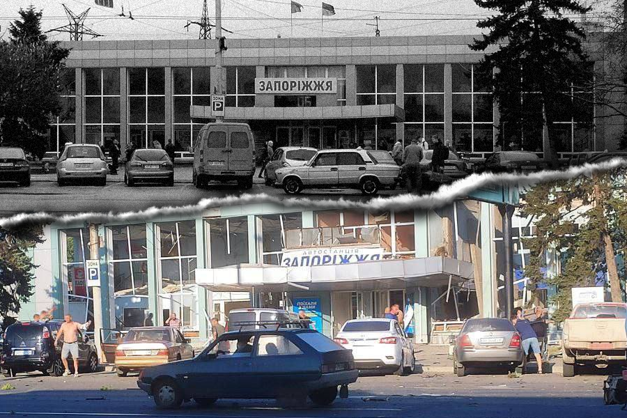 Росіяни зруйнували автовокзал у Запоріжжі: як він виглядав у минулому та чи працюватиме тепер. ФОТО