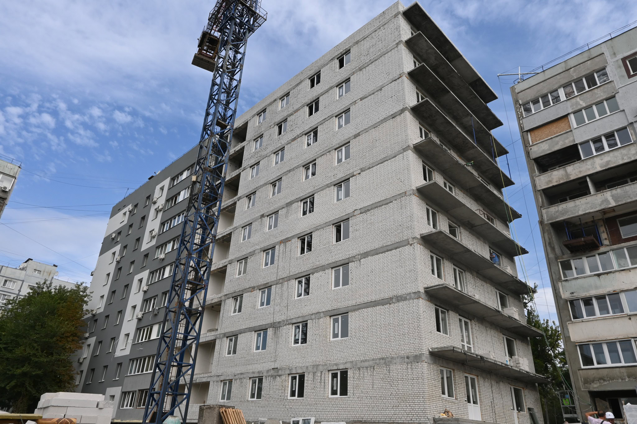 Пошкоджений будинок на Запорізькій, 2-А відновили на 60%