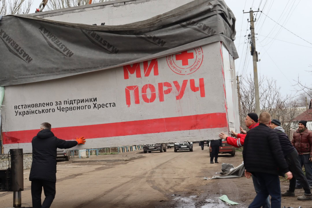 Три модульні укриття встановили у громадах на Запоріжжі