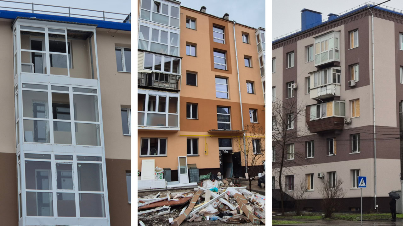 Відбудова по колу: як у Запоріжжі відновлюють будинки, що тричі зазнали обстрілів. ФОТО