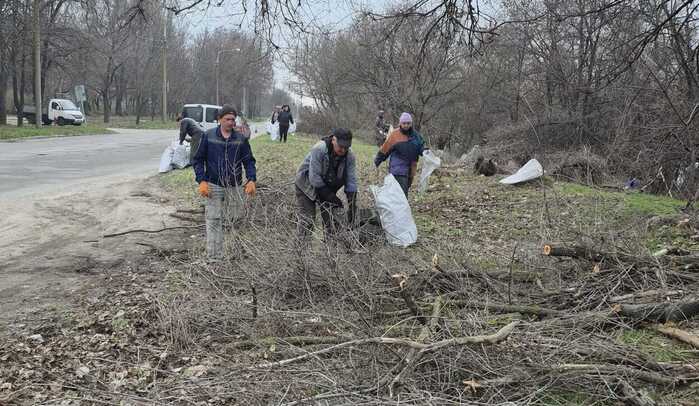 У Долинській громаді впорядкували території на межі з Хортицьким районом