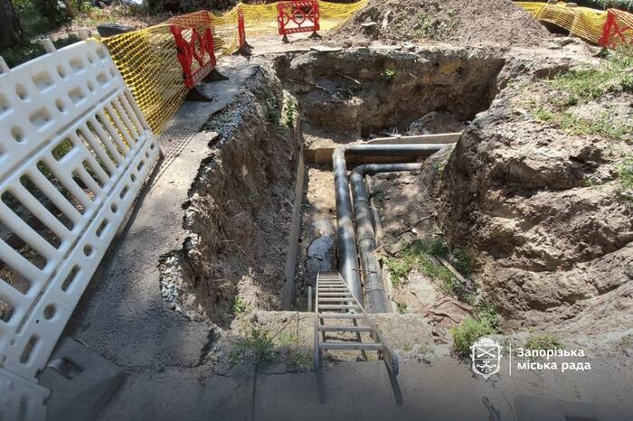 У Шевченківському районі Запоріжжя замінили 180 метрів тепломережі
