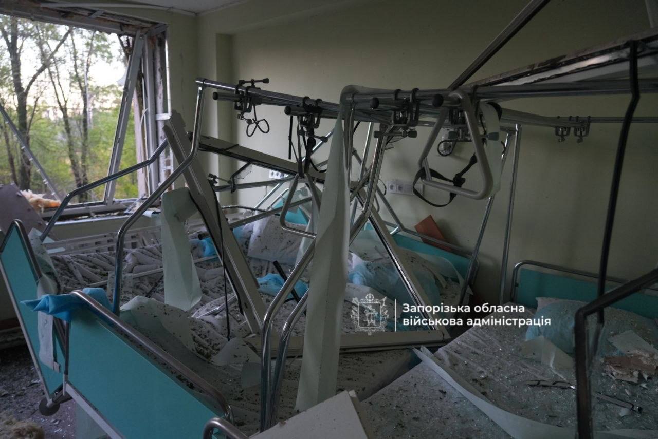У Запоріжжі дрони вдарили по двох медзакладах: один влучив у стаціонар. ФОТО
